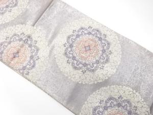 アンティーク　華紋模様織り出し袋帯（材料）